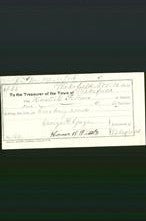 Wakefield, Massachusetts Payment Voucher - Horatio B Fellows