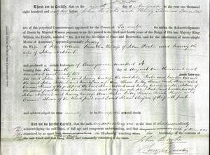 Deed by Married Women - Mary Holmes, Martha Foster and Nancy Hibbert-Original Ancestry