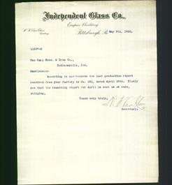 Letterhead - Independent Glass Co.