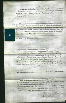 Deed by Married Women - Elizabeth Davis-Original Ancestry