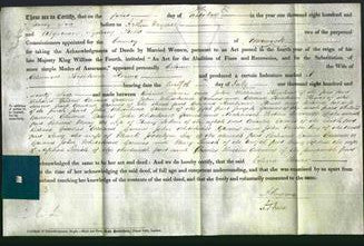Deed by Married Women - Celina Flower-Original Ancestry