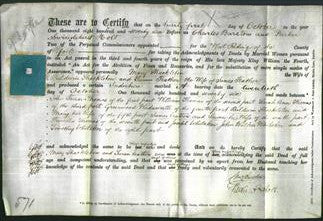 Deed by Married Women - Mary Shackleton and Susan Feather-Original Ancestry