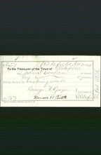 Wakefield, Massachusetts Payment Voucher - John I Sanborn