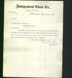 Letterhead - Independent Glass Co.
