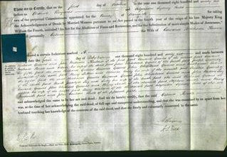 Deed by Married Women - Celina Flower-Original Ancestry