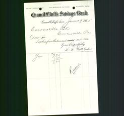 Bank Letterhead - Council Bluffs Savings Bank