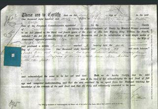 Deed by Married Women - Eliza Jane Dales-Original Ancestry
