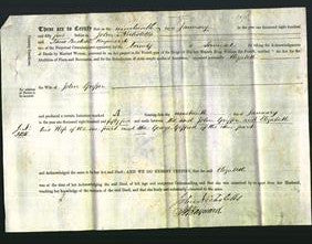 Deed by Married Women - Elizabeth Griffin-Original Ancestry