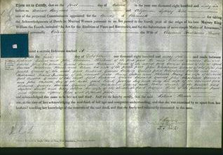 Deed by Married Women - Celina Flower-Original Ancestry