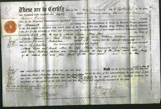 Deed by Married Women - Sarah Ann Lewis, Mary Jane Marriott and Clara Louisa Palmer-Original Ancestry