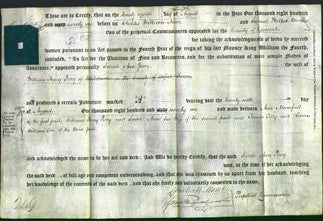Deed by Married Women - Sarah Ann Perry-Original Ancestry
