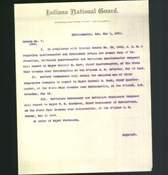 Letterhead - Indiana National Guard