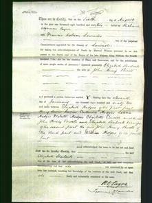 Deed by Married Women - Elizabeth Sherlock Powell-Original Ancestry