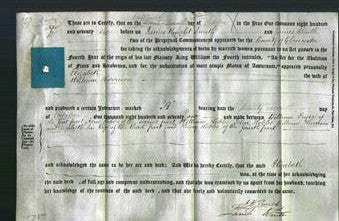 Deed by Married Women - Elizabeth Harrison-Original Ancestry