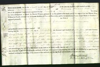 Deed by Married Women - Ann Ingrams and Jane Sharman-Original Ancestry