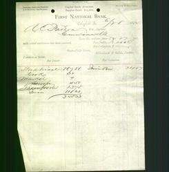 Bank Letterhead - First National Bank