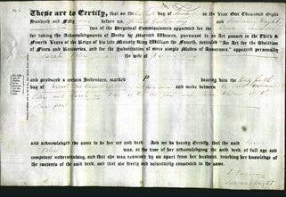 Deed by Married Women - Sarah Peters-Original Ancestry