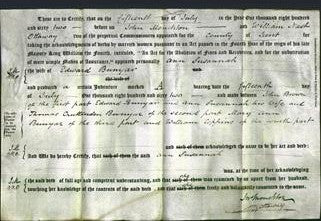 Deed by Married Women - Ann Susannah Bunyar-Original Ancestry