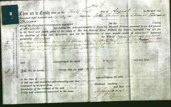 Deed by Married Women - Elizabeth Nevil-Original Ancestry