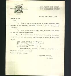 Letterhead - Artillery Battalion