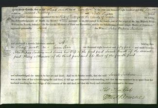 Deed by Married Women - Sarah Jackson-Original Ancestry