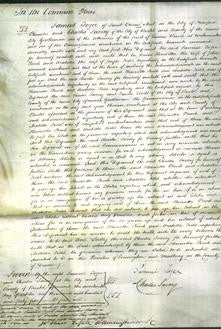 Court of Common Pleas - Henrieta Pocock and Arabella Field-Original Ancestry