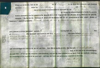 Deed by Married Women - Sarah Leake-Original Ancestry
