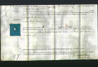 Deed by Married Women - Charlotte Amelia Francis-Original Ancestry