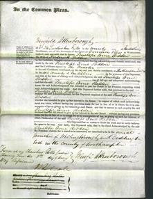 Court of Common Pleas - Penelope Corrie Redden-Original Ancestry