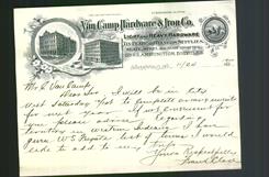 Letterhead - Van Camp Hardware & Iron Co.