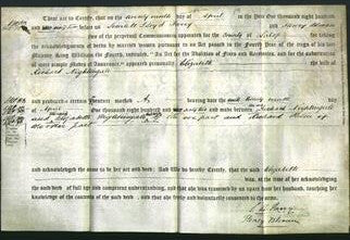 Deed by Married Women - Elizabeth Nightingale-Original Ancestry