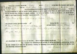 Deed by Married Women - Elizabeth Parson-Original Ancestry