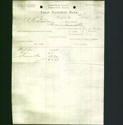 Bank Letterhead - First National Bank