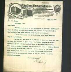 Letterhead - Van Camp Hardware & Iron Co.