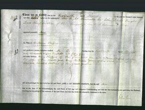 Deed by Married Women - Ann Cheffins-Original Ancestry