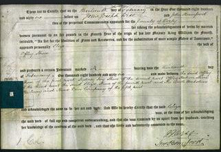 Deed by Married Women - Eliza Shore-Original Ancestry