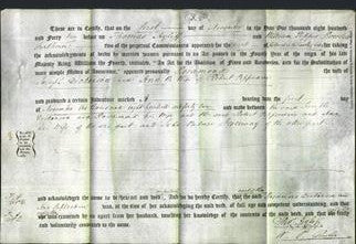 Deed by Married Women - Rosamond Dickinson and Ann Pepperaine-Original Ancestry