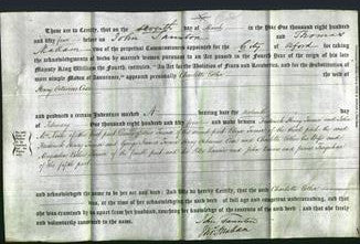 Deed by Married Women - Charlotte Esther Coxe-Original Ancestry