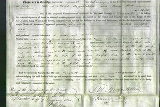 Deed by Married Women - Elizabeth Hall-Original Ancestry