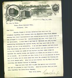 Letterhead - Van Camp Hardware & Iron Co.