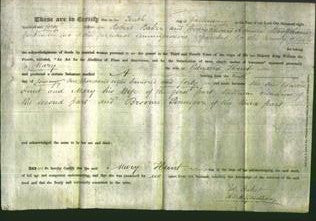 Deed by Married Women - Mary Hunt-Original Ancestry
