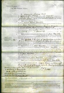 Court of Common Pleas - Jane Franklin-Original Ancestry