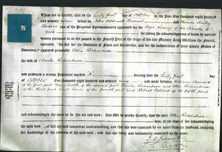 Deed by Married Women - Ellen Richardson-Original Ancestry
