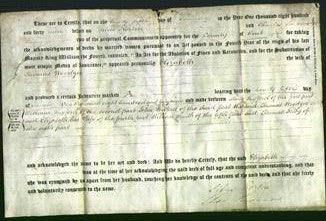 Deed by Married Women - Elizabeth Woodger-Original Ancestry