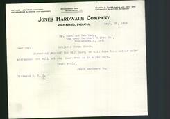 Letterhead - Jones Hardware Company