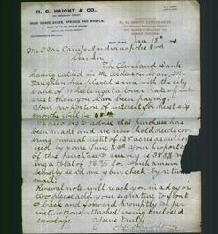 Letterhead - H.C. Haicht & Co.