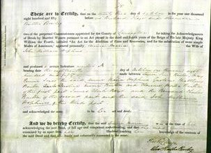 Deed by Married Women - Anne Maria Hopkins-Original Ancestry