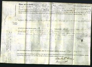 Deed by Married Women - Eliza Mayhew-Original Ancestry