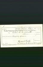 Wakefield, Massachusetts Payment Voucher - Charles W Colbath