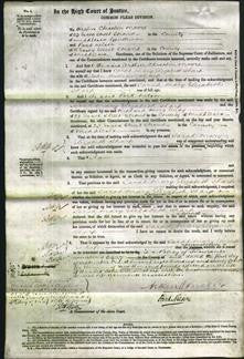 Court of Common Pleas - Sarah Mary Elizabeth Sharp-Original Ancestry